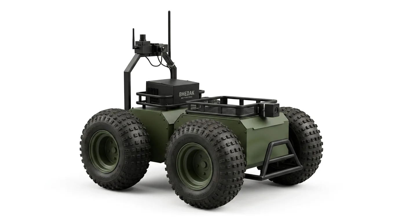 Bhedak anti-tank unmanned ground vehicle, studio view